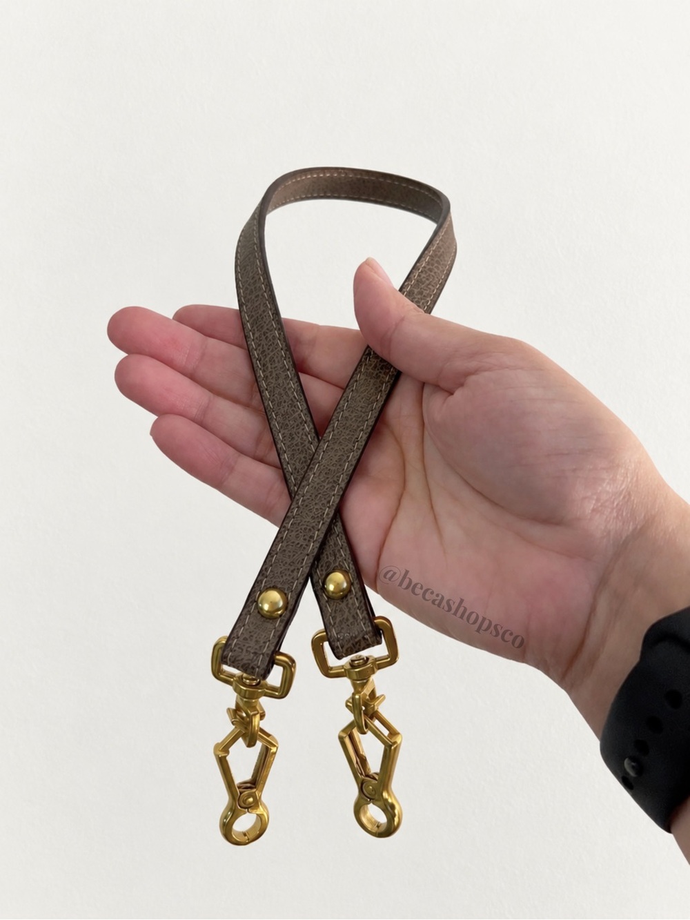 Genuine Leather Short Shoulder Shoulder Strap Replacement For Gucci Ophidia Bag